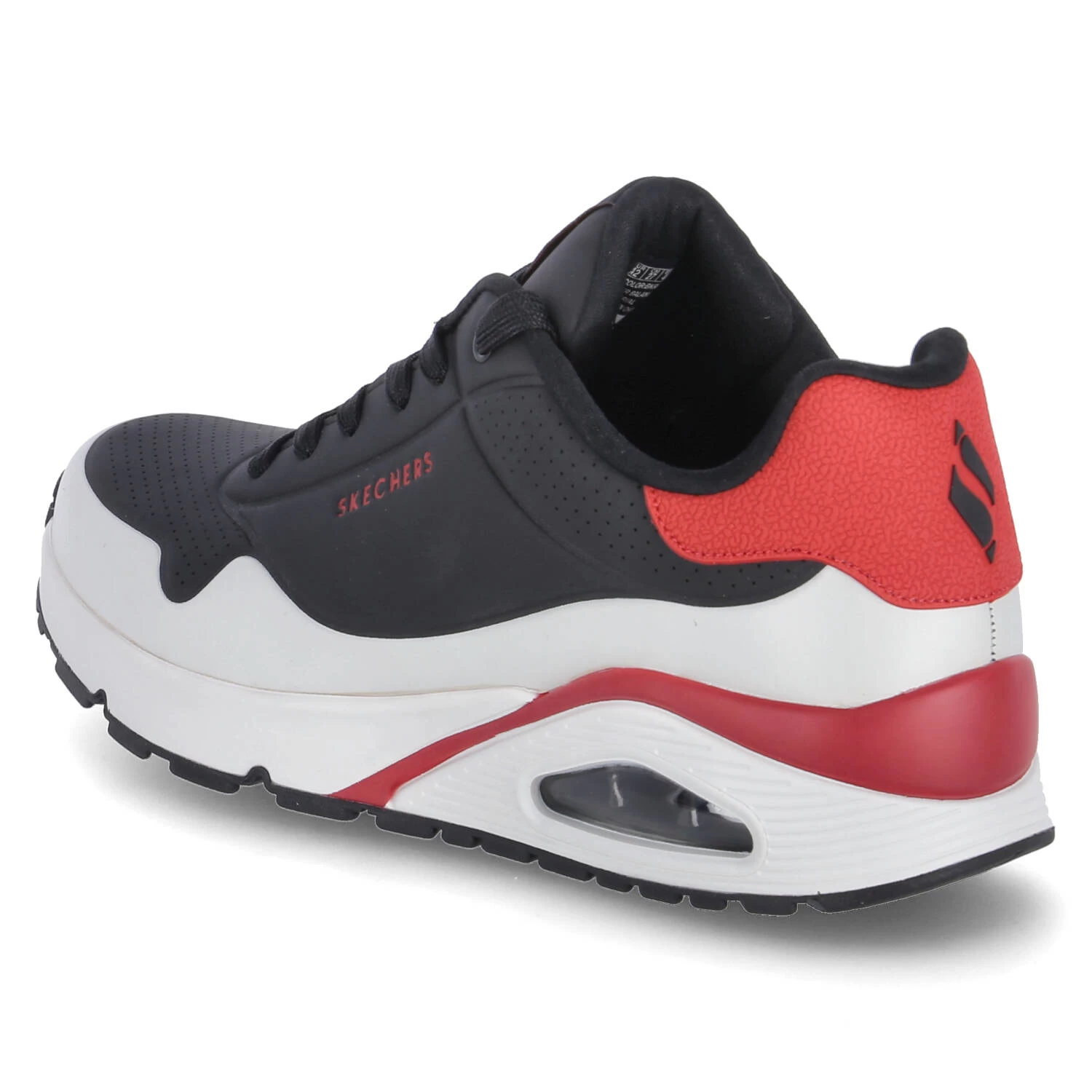 Skechers Low Sneaker BACK LIT - Black/red – Bild 3