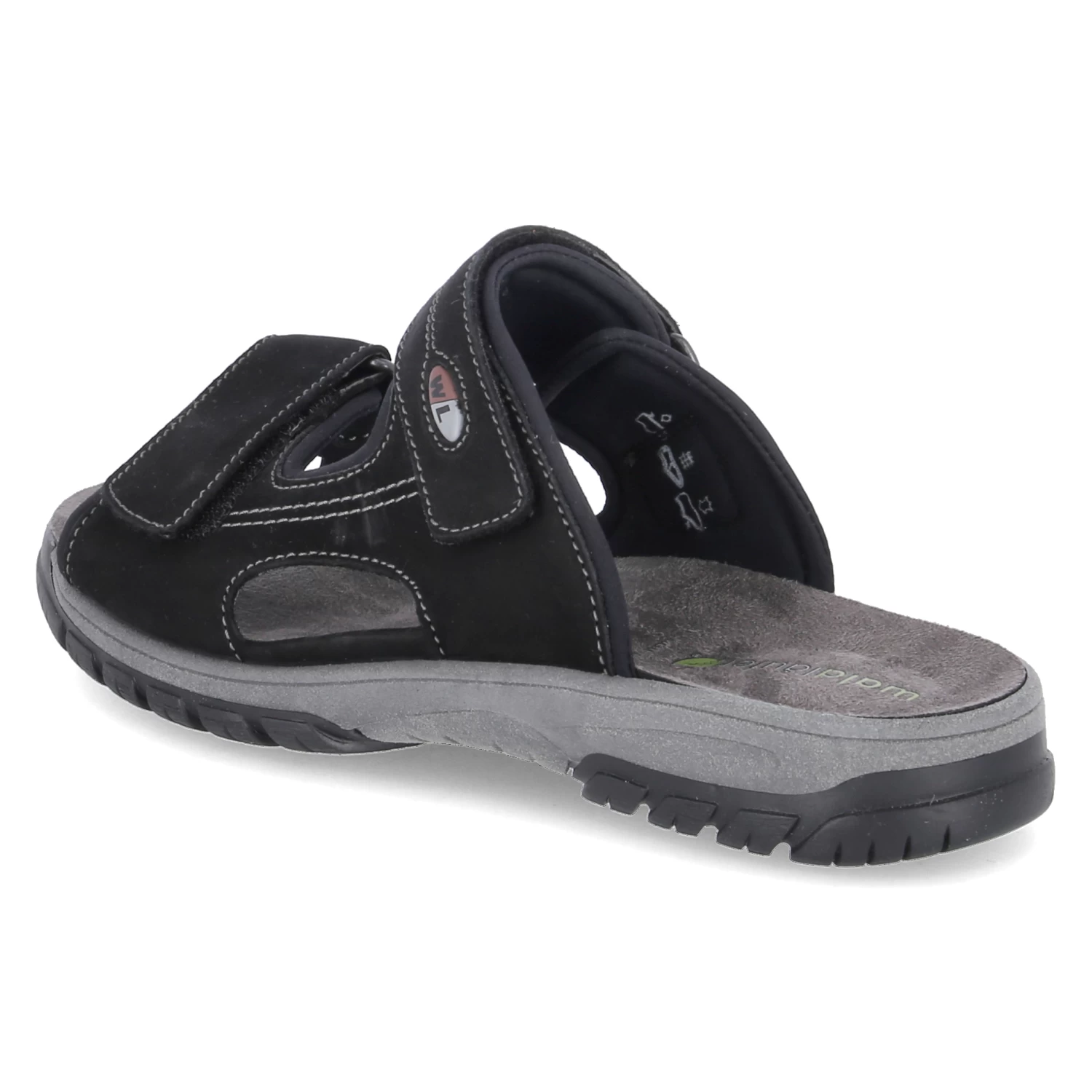 WALDLÄUFER Pantoletten HARALD - Schwarz – Bild 3