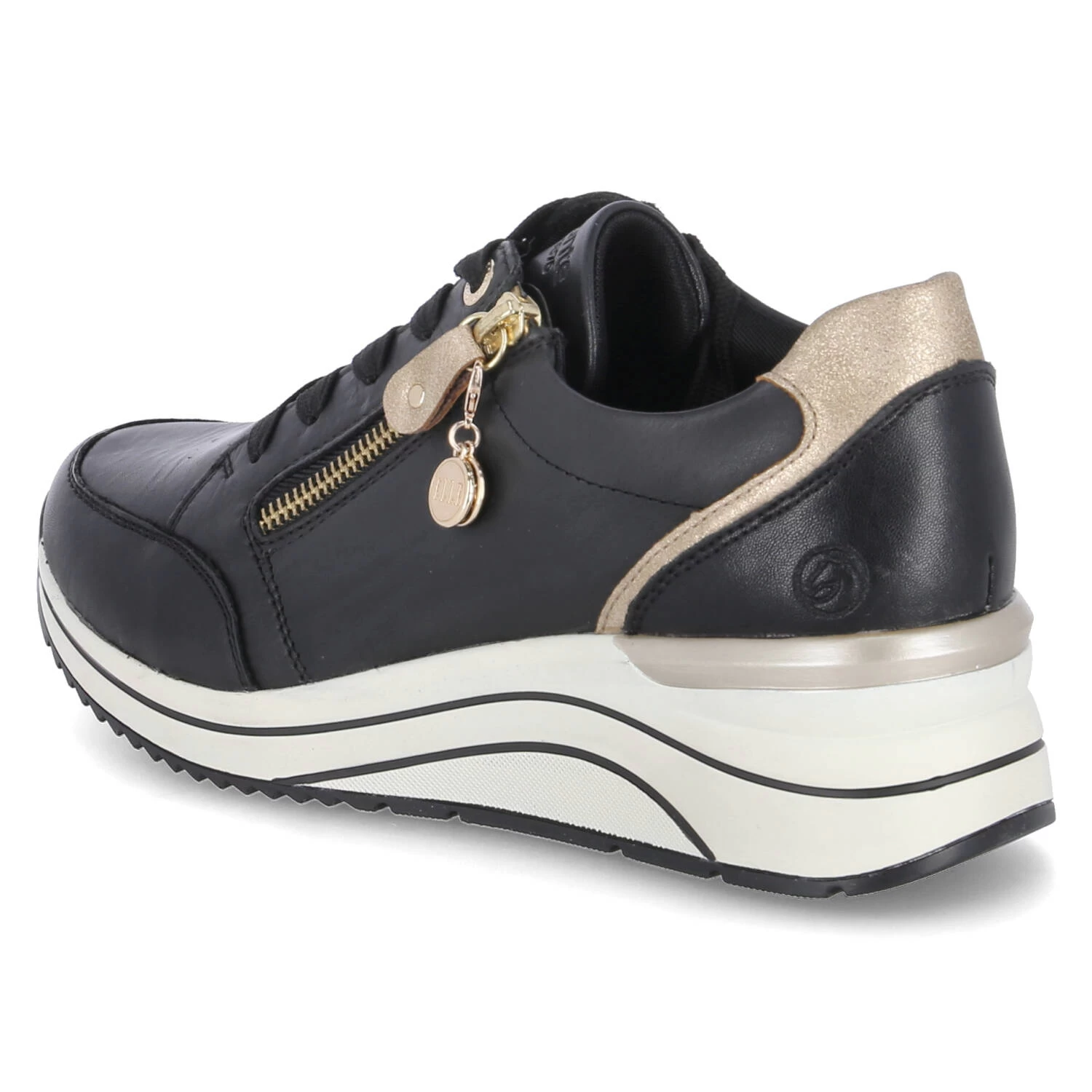 Remonte Low Sneaker - Schwarz Kombi – Bild 3