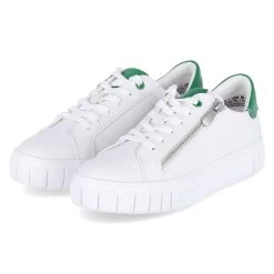 Marco Tozzi Low Sneaker - White/green