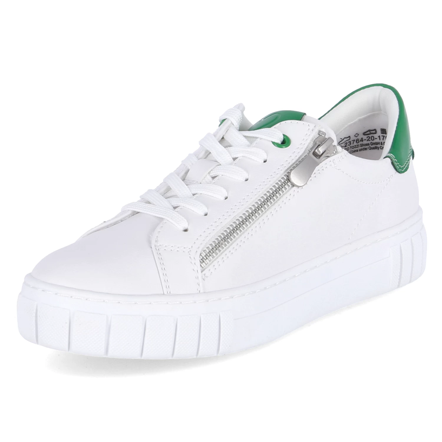 Marco Tozzi Low Sneaker - White/green – Bild 2