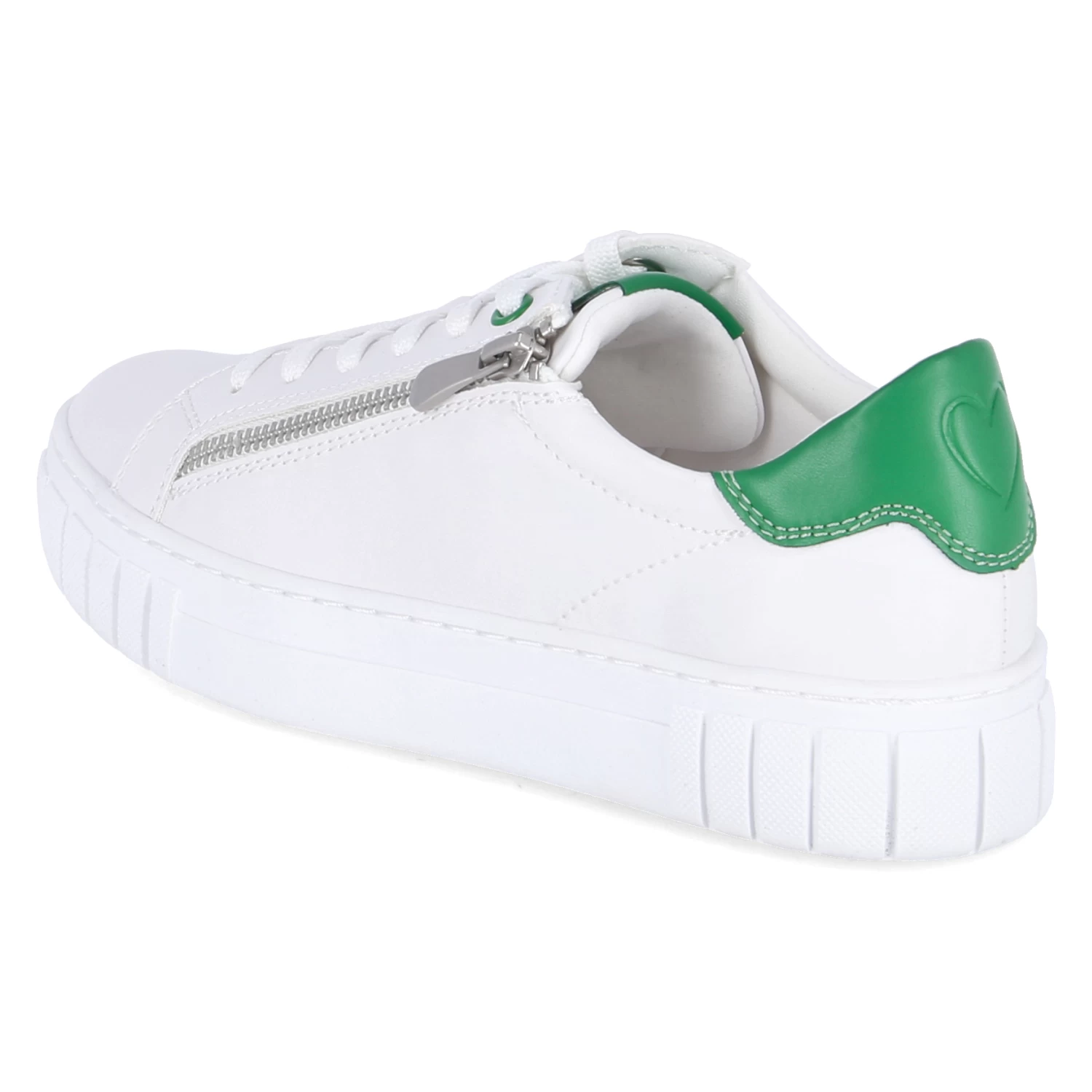 Marco Tozzi Low Sneaker - White/green – Bild 3