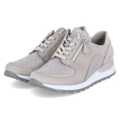 WALDLÄUFER Low Sneaker HIROKO - Stein Silber