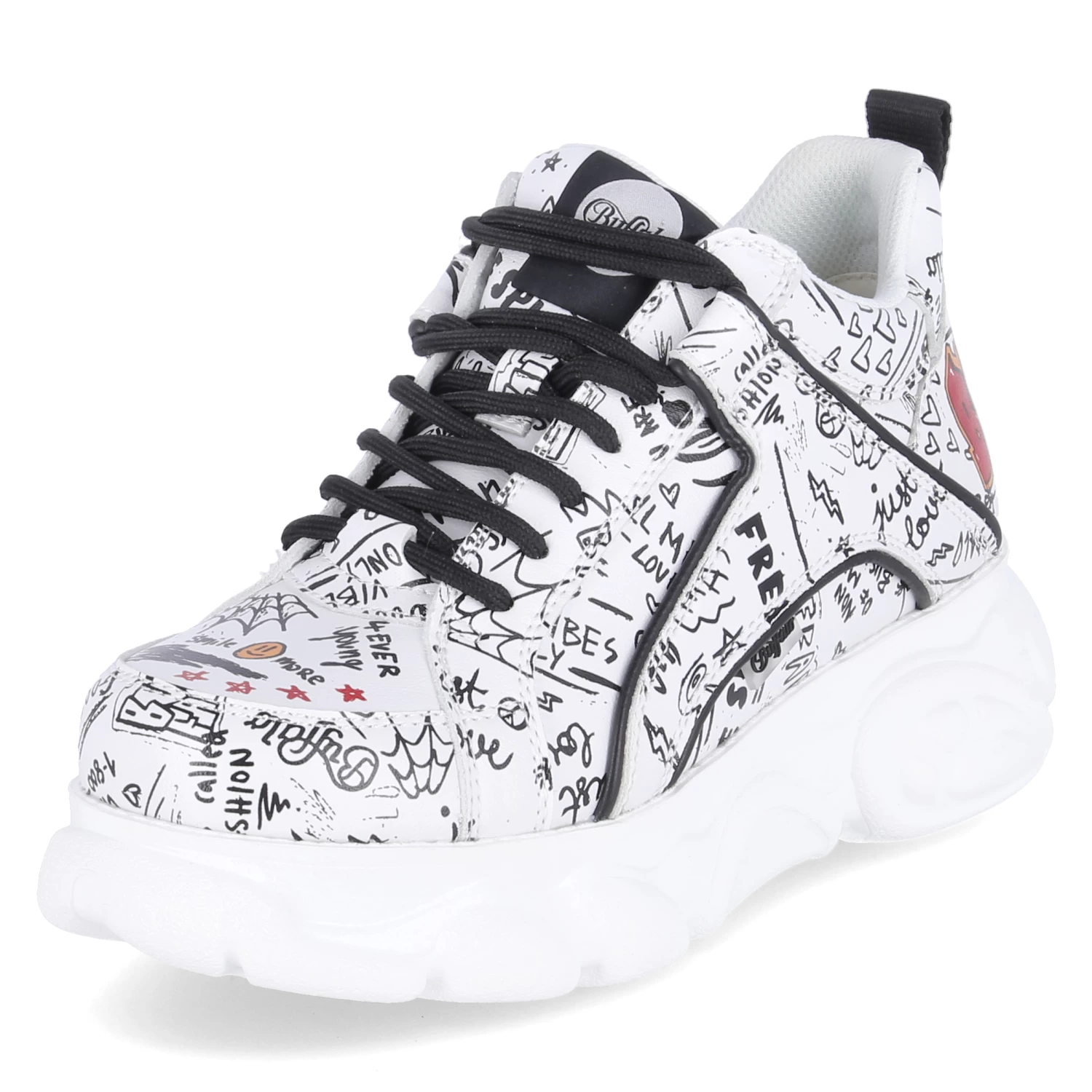 Buffalo Low Sneaker CLD CORIN GRAFFITI - White/black – Bild 2