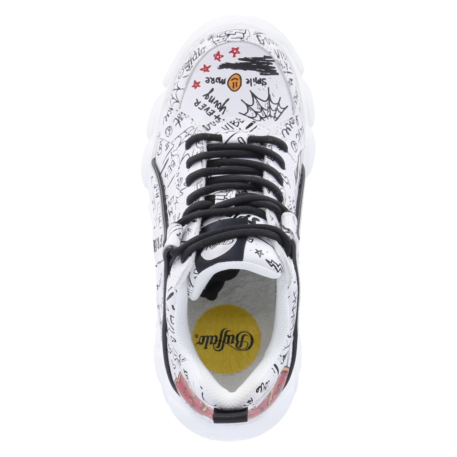Buffalo Low Sneaker CLD CORIN GRAFFITI - White/black – Bild 6