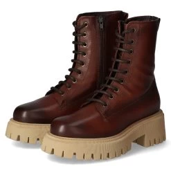 Tamaris Schnürstiefeletten - Cafe/beige