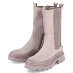 Gabor Chelsea Boots - Leinen/dark-nude