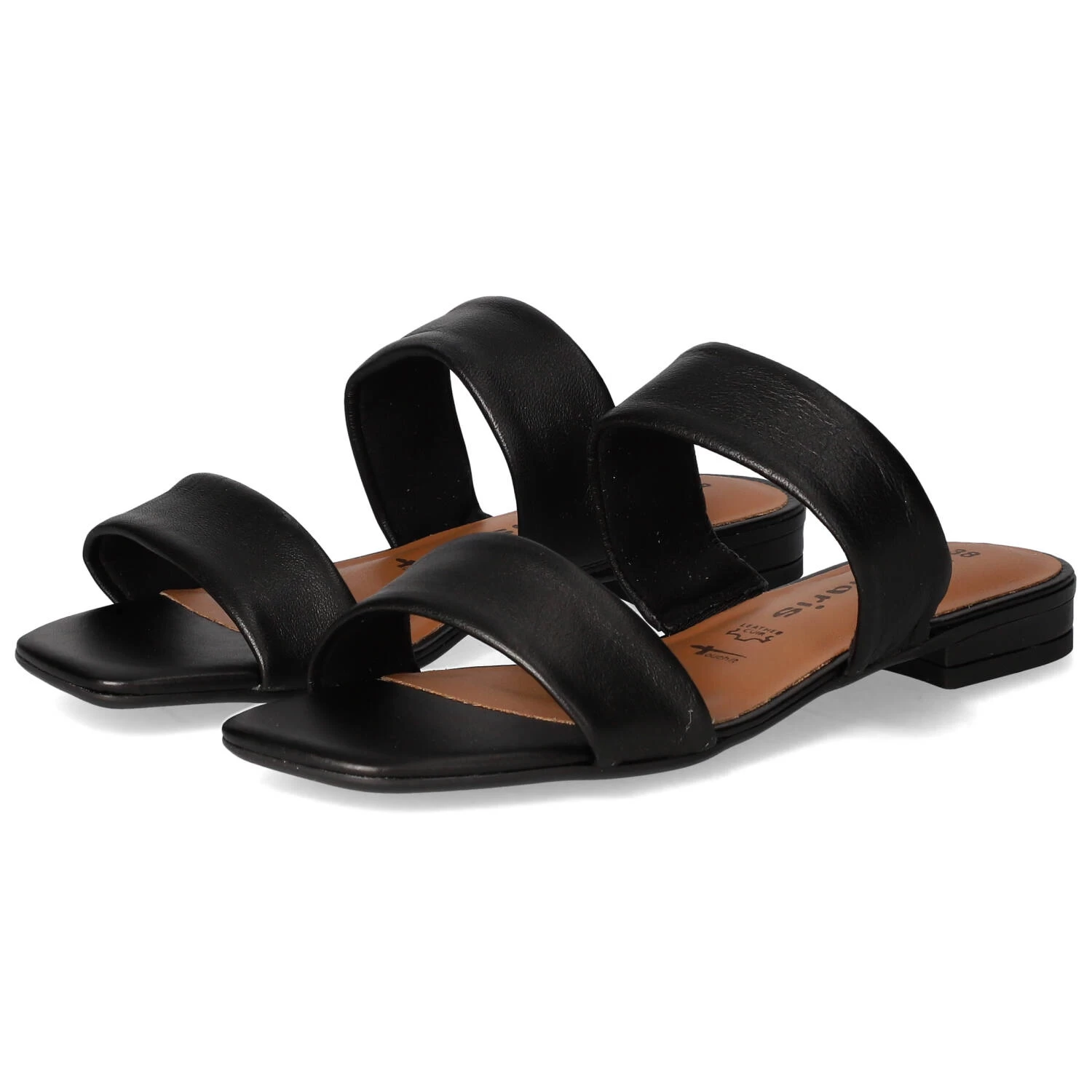 Tamaris Pantoletten - Black Leather