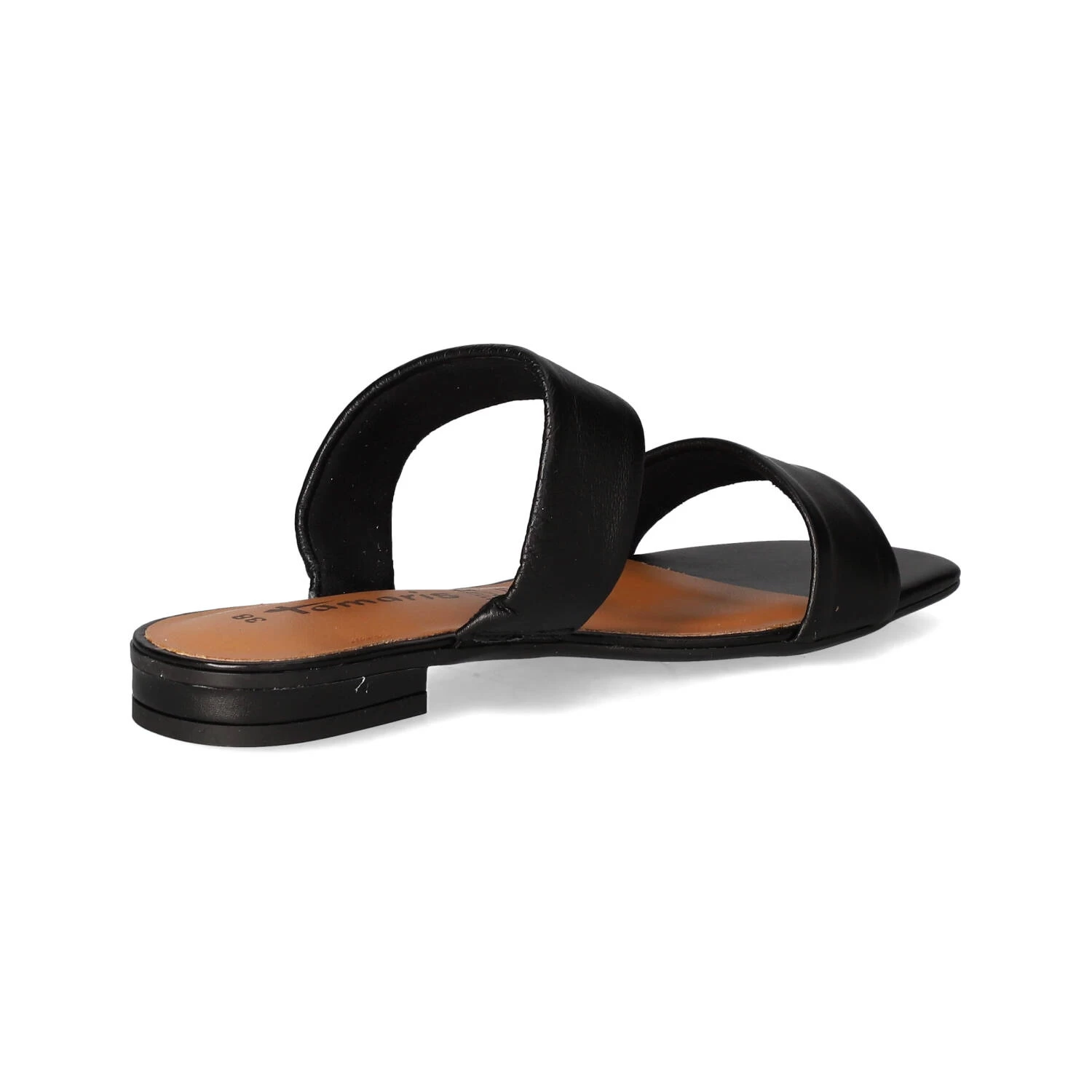 Tamaris Pantoletten - Black Leather – Bild 4