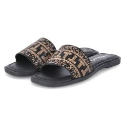 Tamaris Pantoletten - Black/gold