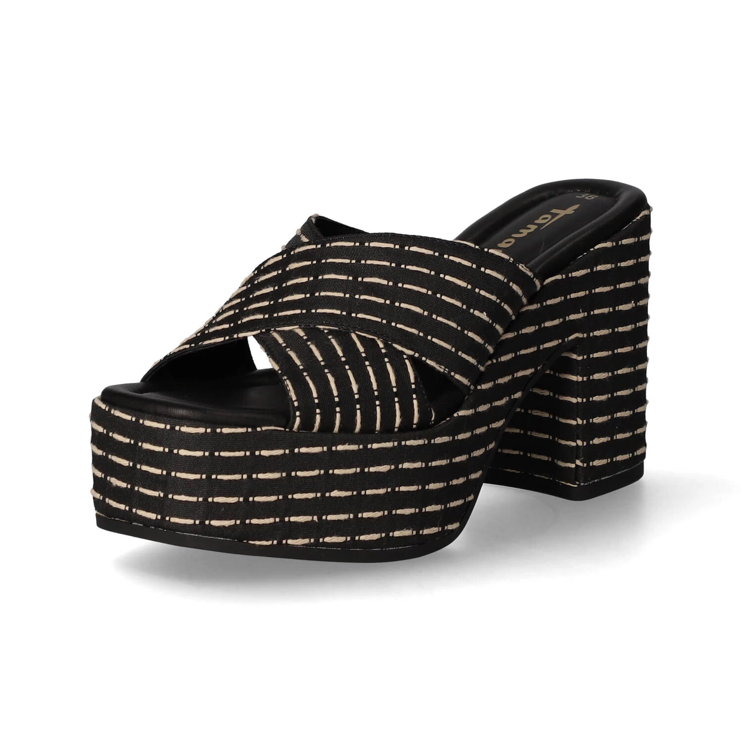 Tamaris Pantoletten - Black/beige – Bild 2