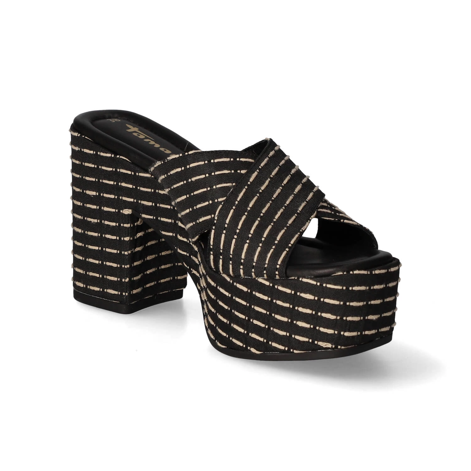 Tamaris Pantoletten - Black/beige – Bild 5