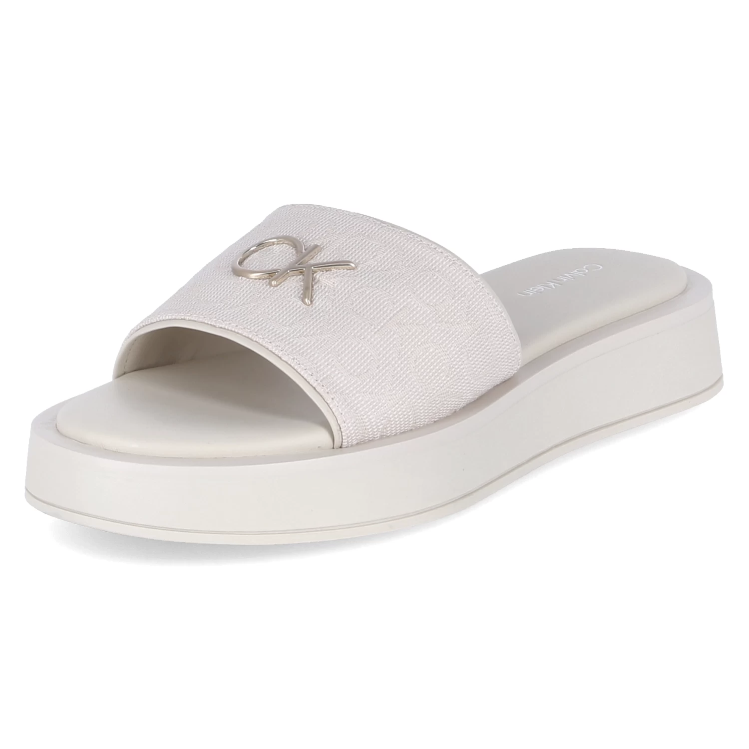Calvin Klein Pantoletten DRESS FLATFORM - Natural Mono – Bild 2