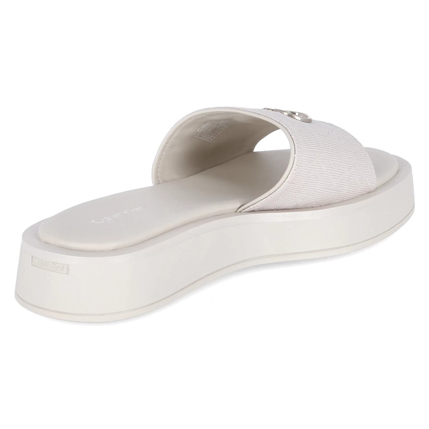 Calvin Klein Pantoletten DRESS FLATFORM - Natural Mono – Bild 4