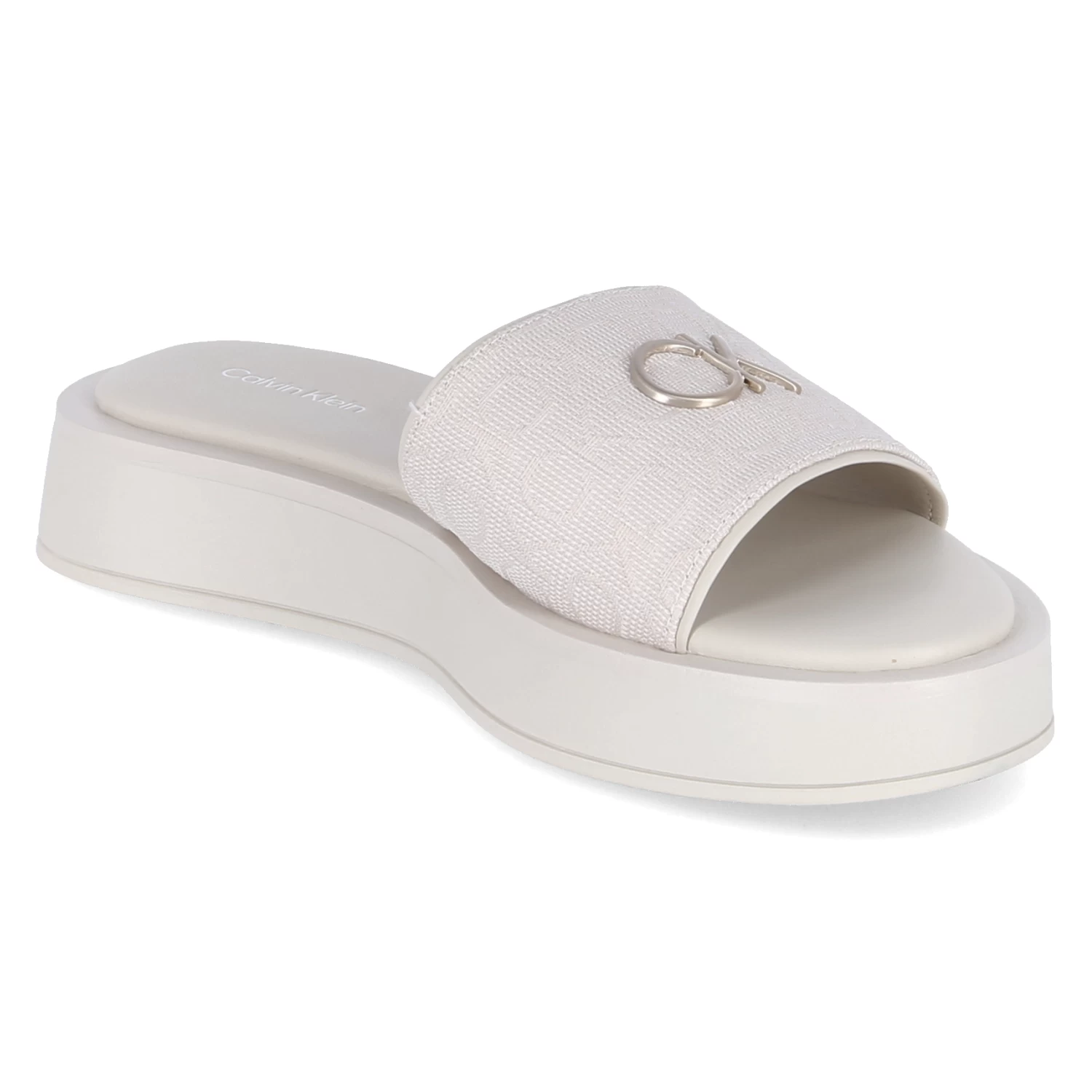 Calvin Klein Pantoletten DRESS FLATFORM - Natural Mono – Bild 5
