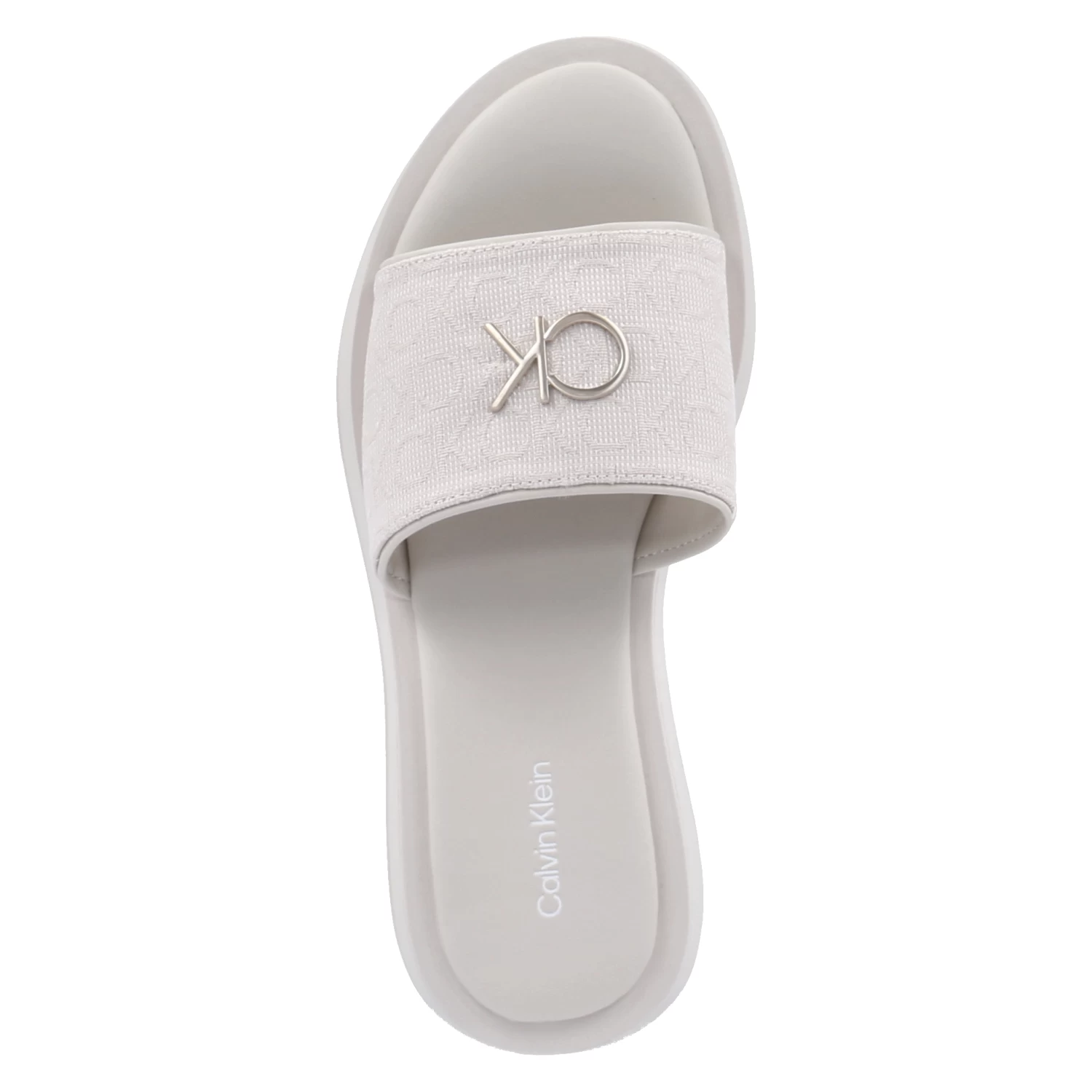 Calvin Klein Pantoletten DRESS FLATFORM - Natural Mono – Bild 6