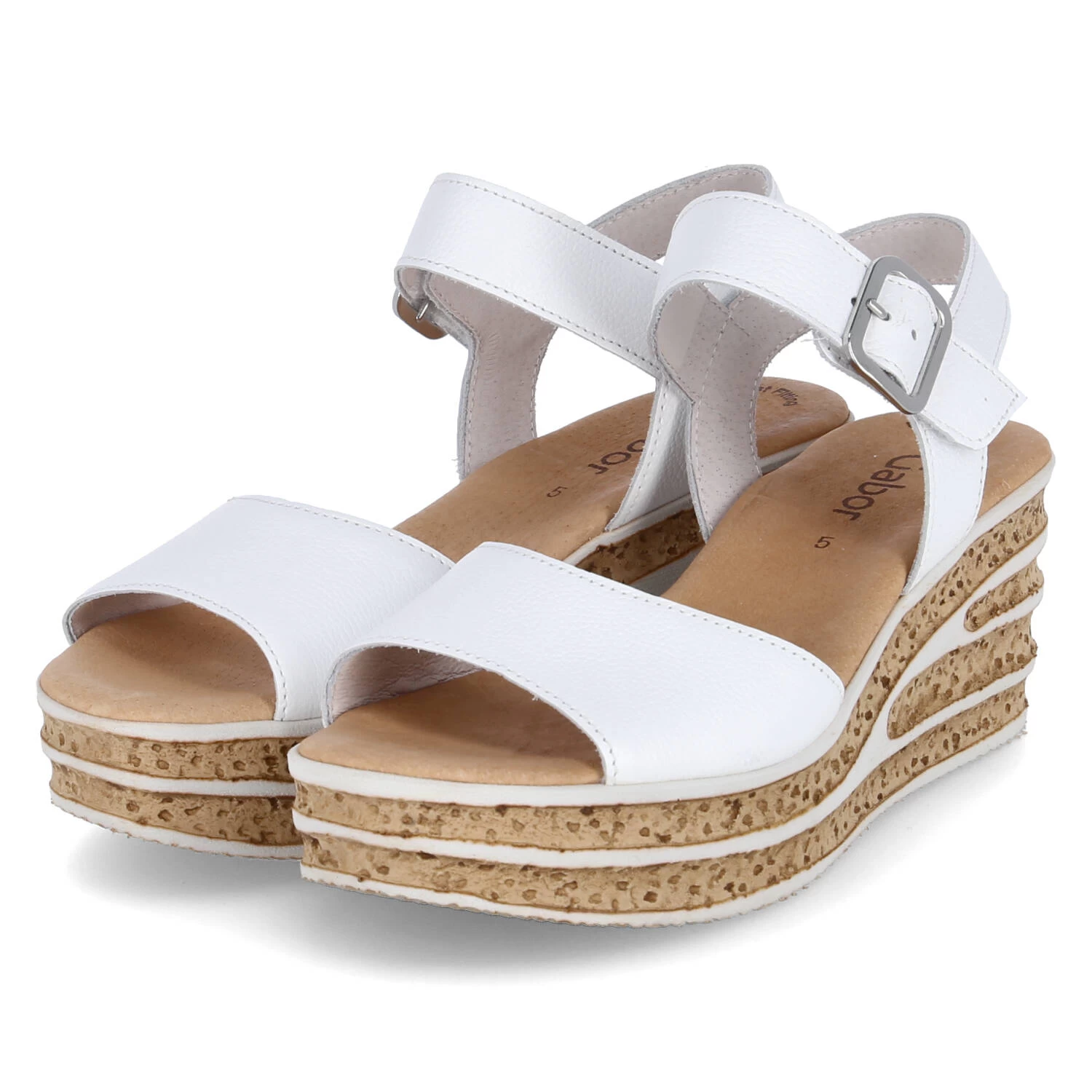 Gabor Keilsandaletten - Weiss