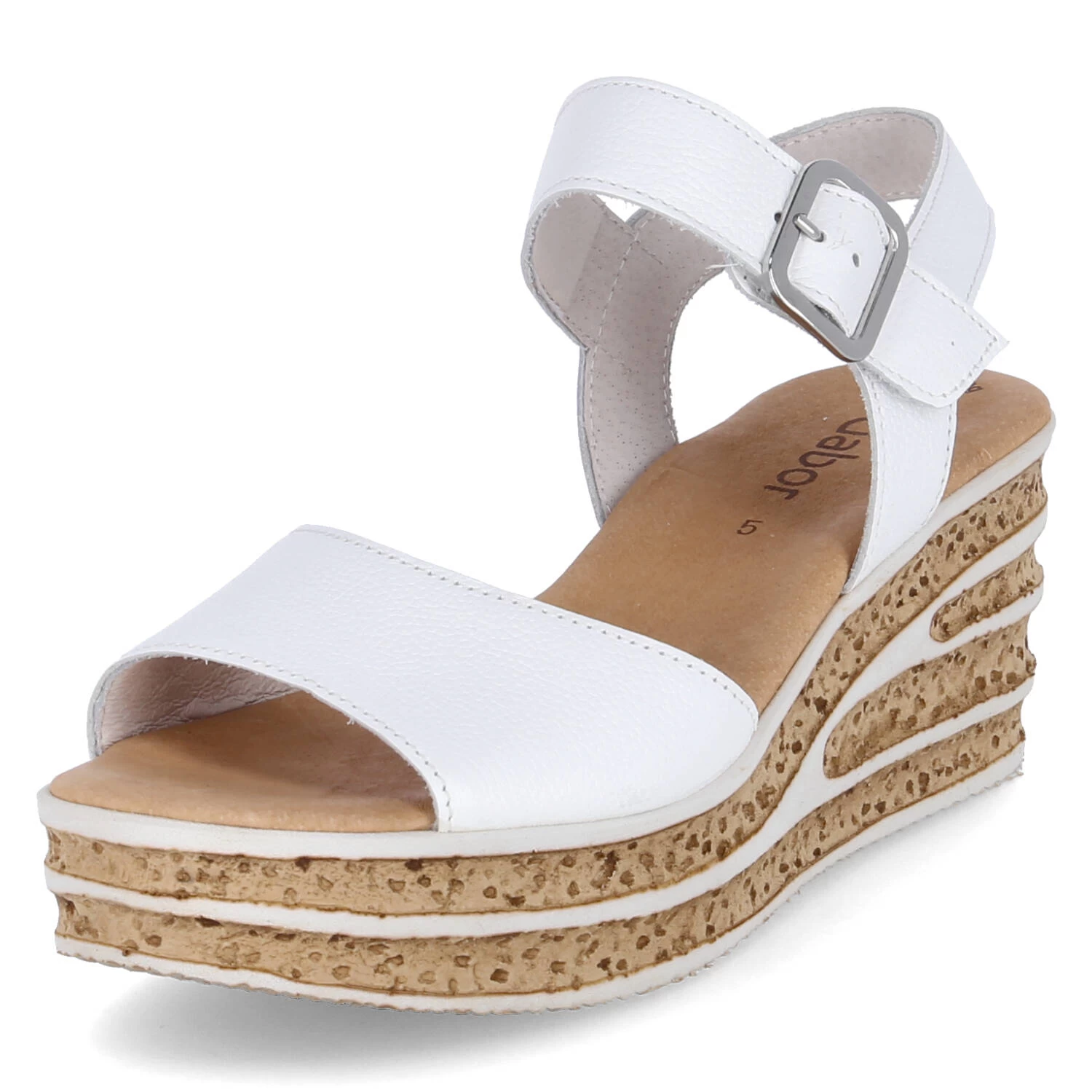 Gabor Keilsandaletten - Weiss – Bild 2