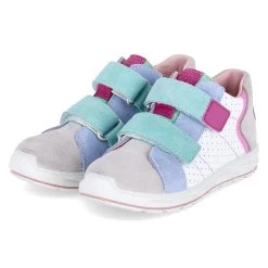 Klettschuhe SMILE - Stein/himmel/pink