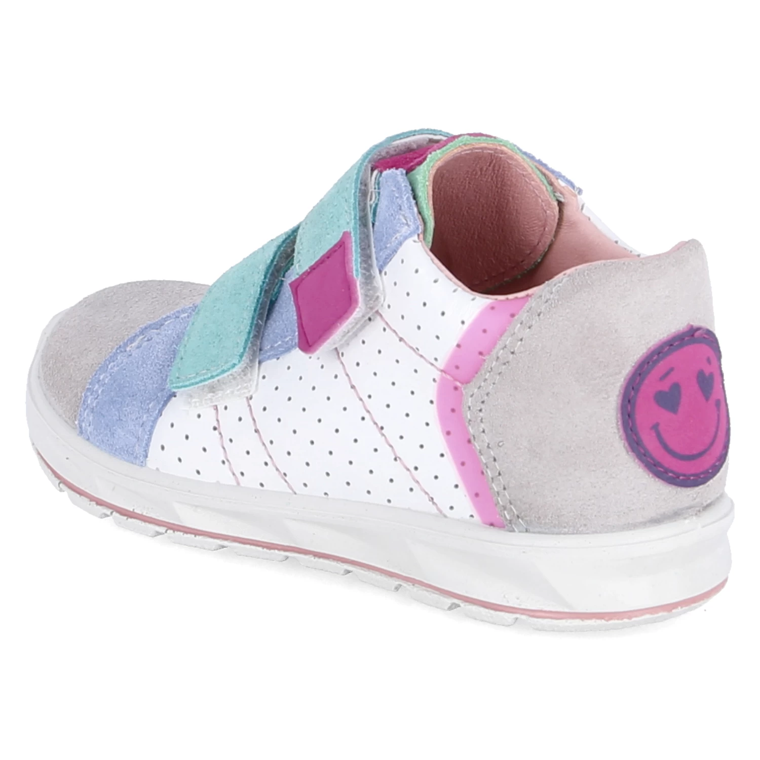 Klettschuhe SMILE - Stein/himmel/pink – Bild 3
