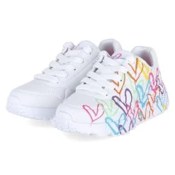 Skechers Low Sneaker SPREAD THE LOVE - Wht/mult/neon