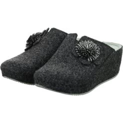 Hausschuhe Grau - Dunkelgrau