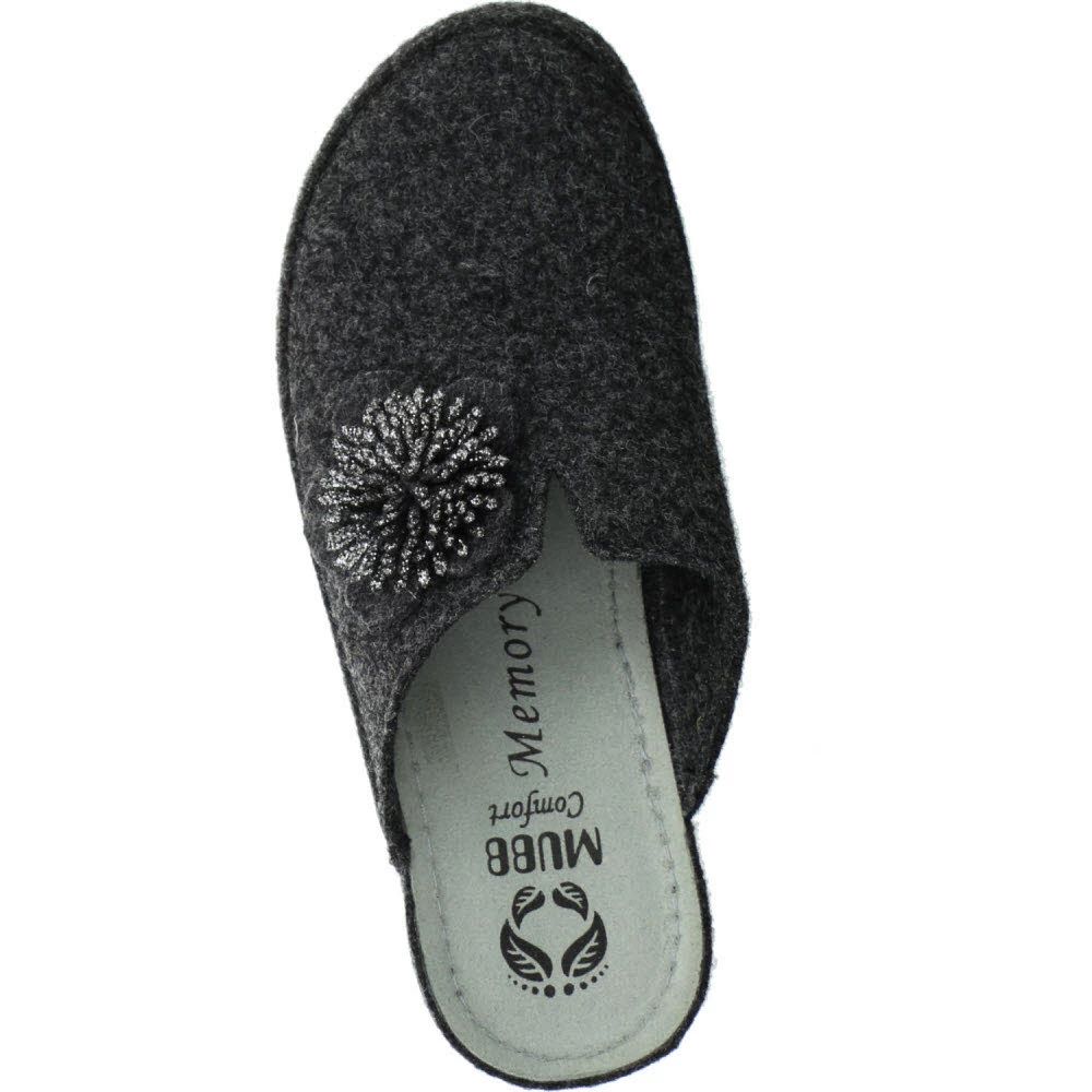 Hausschuhe Grau - Dunkelgrau – Bild 5