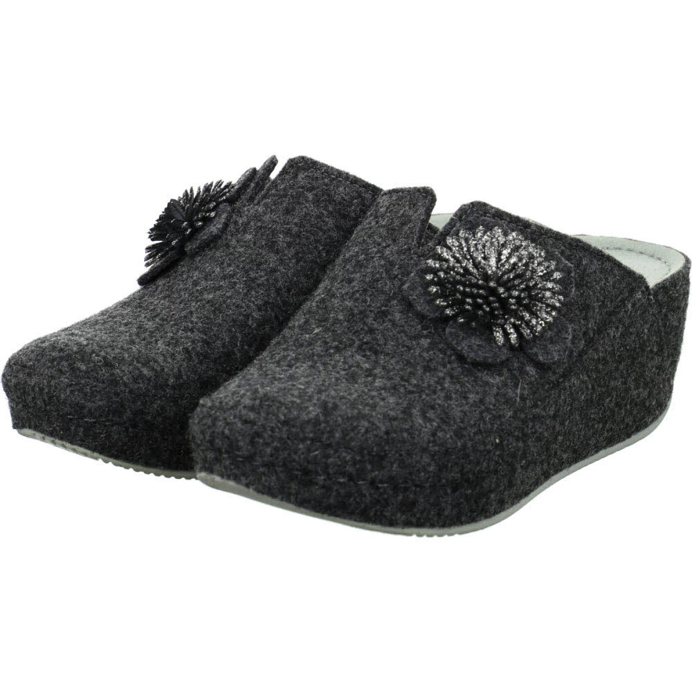 Hausschuhe Grau - Dunkelgrau