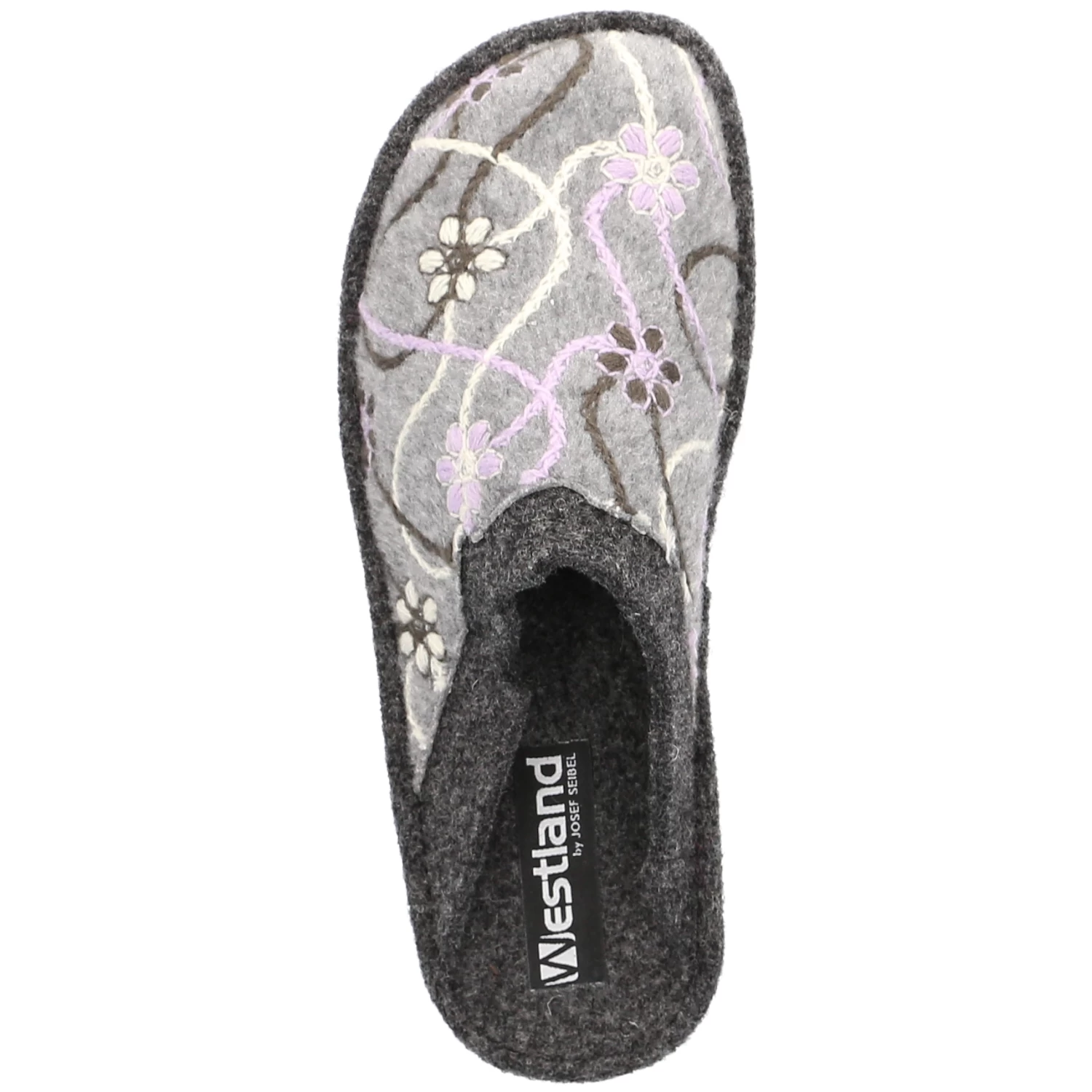 Westland Hausschuhe Lille 100 - Grau-kombi – Bild 6