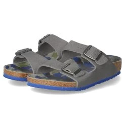 Birkenstock Pantoletten - Camo Footbeds Gray