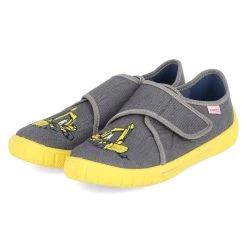 Superfit Hausschuhe BILL - Grau/gelb