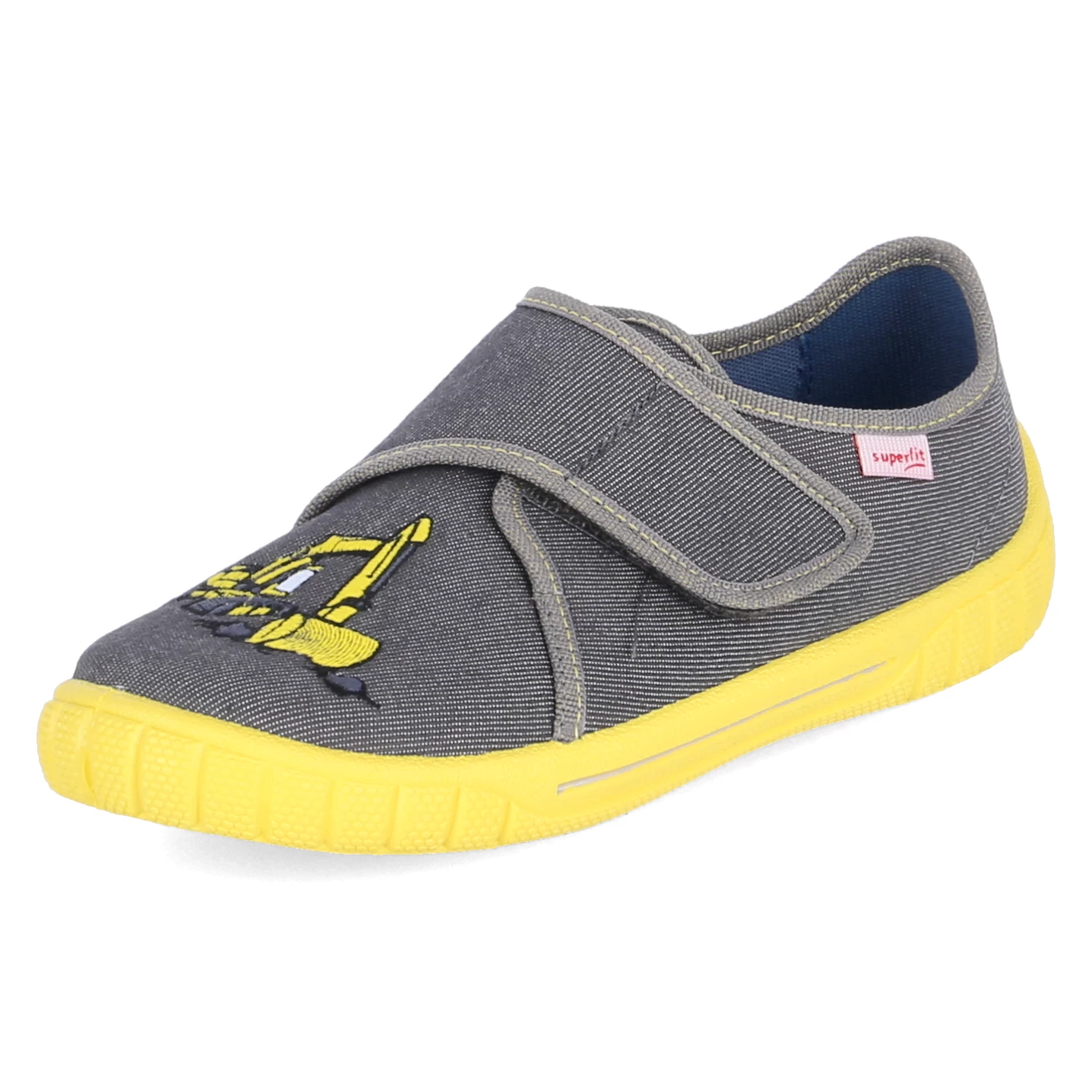 Superfit Hausschuhe BILL - Grau/gelb – Bild 2