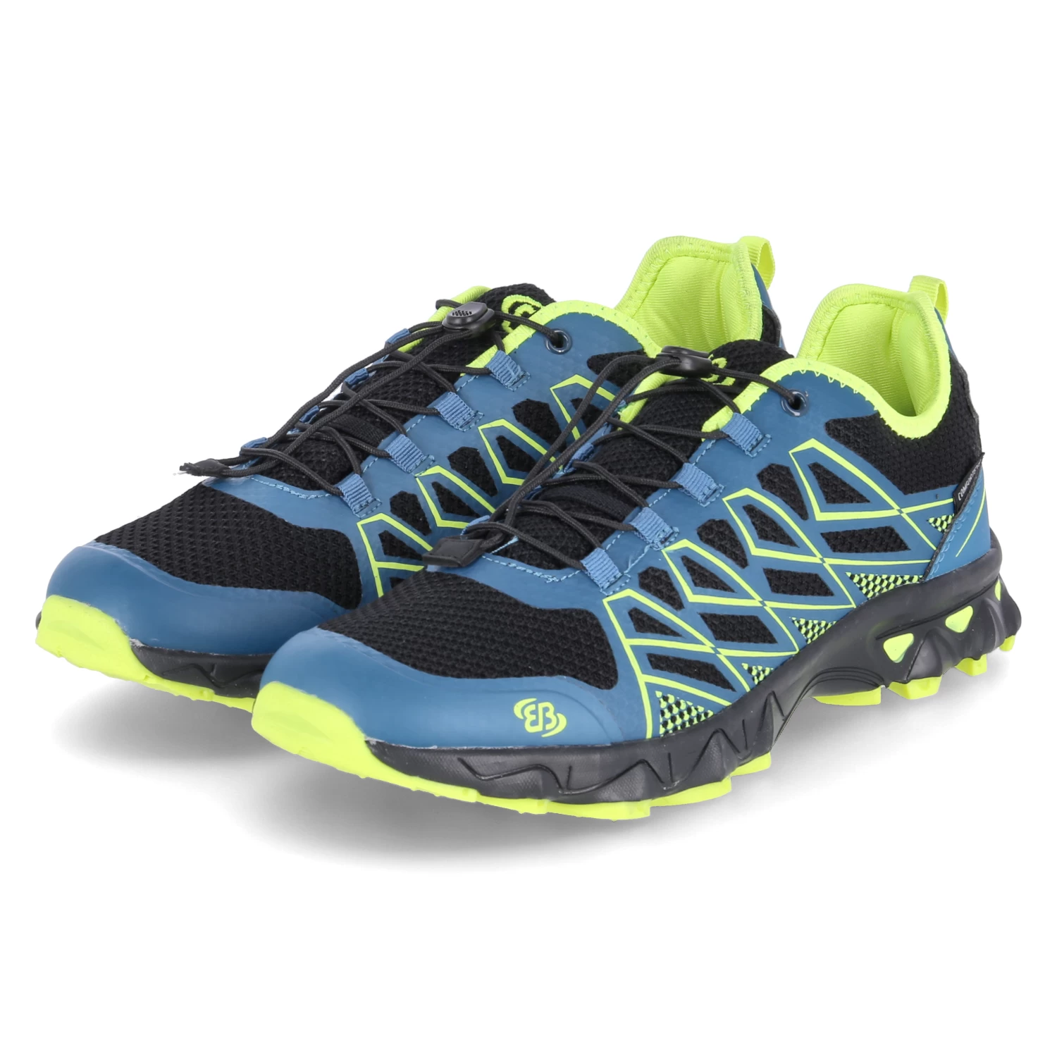 Brütting Low Sneaker MISSION - Petrol/schwarz/lemon