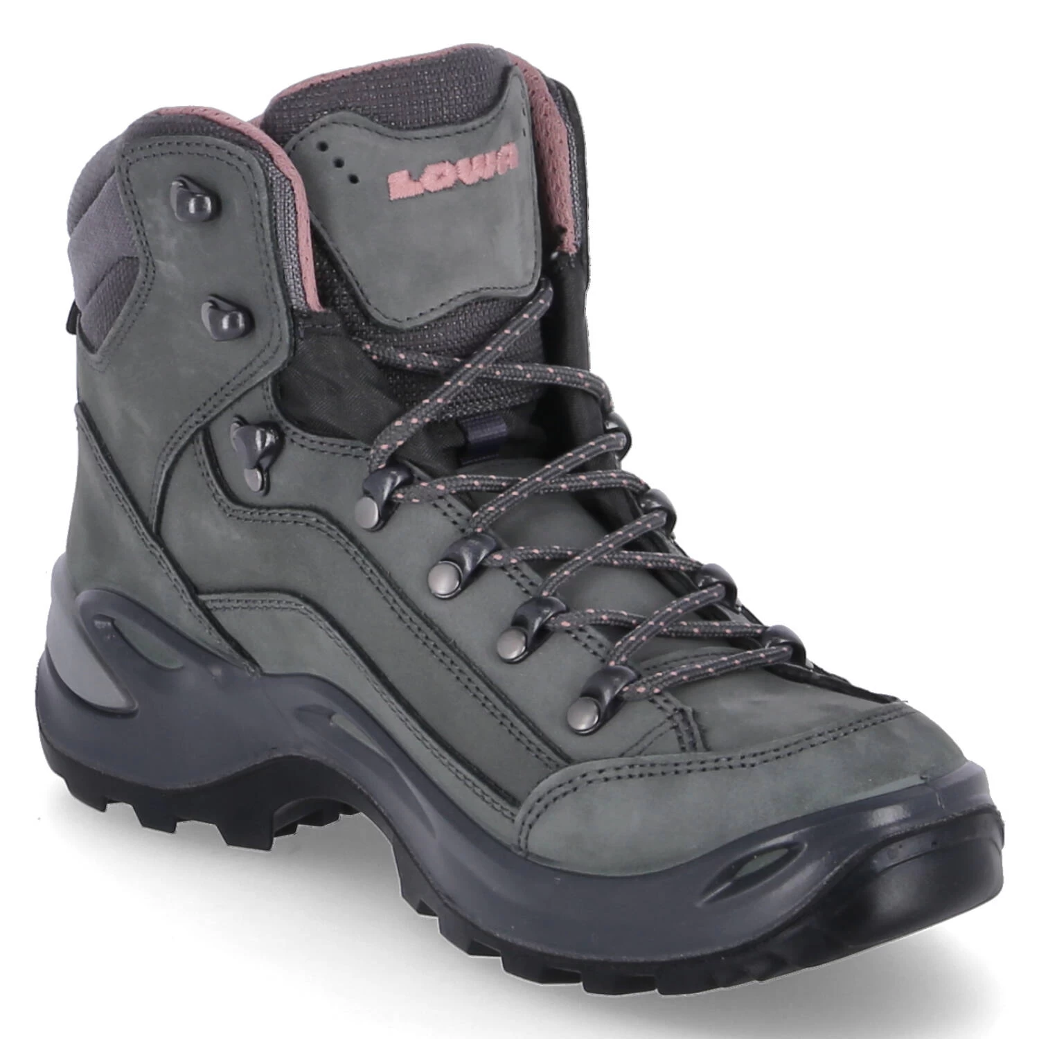 Lowa Trekkingschuhe RENEGADE GTX MID - Graphit/rosè – Bild 5