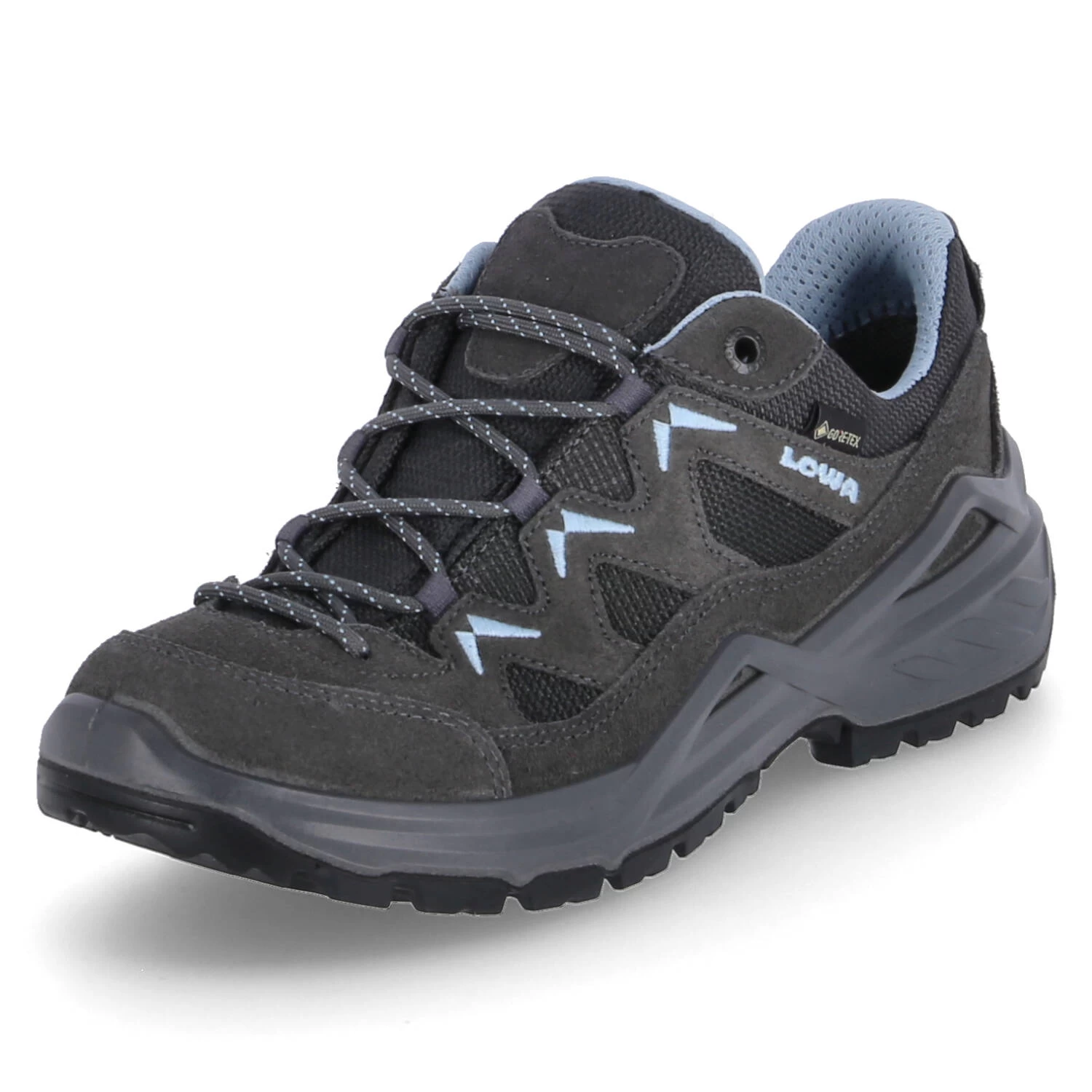Lowa Outdoorschuhe SIRKOS EVO GTX LO - Graphit/eisblau – Bild 2